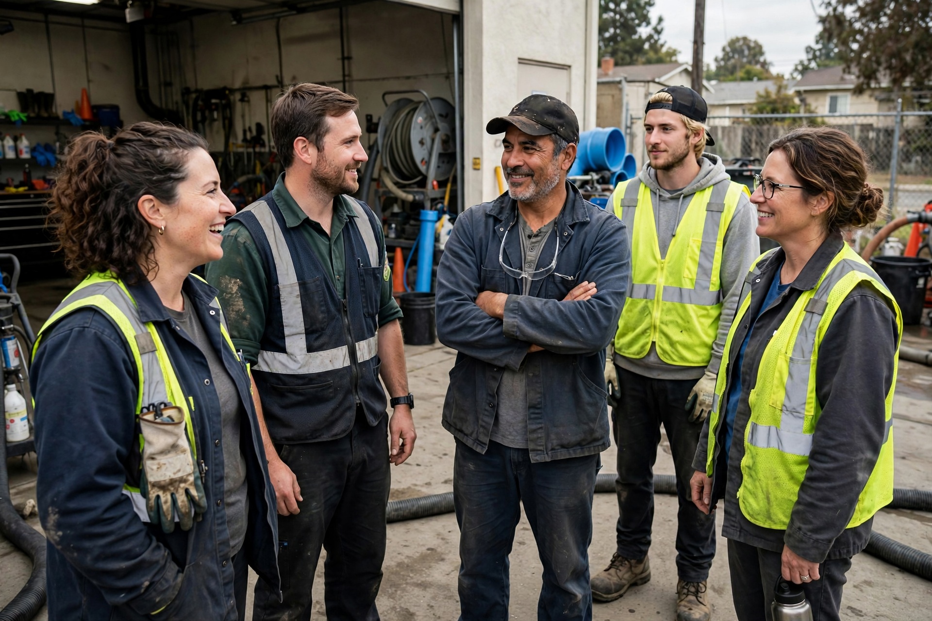 The Citrus Heights Sewage Cleanup Co team at work in Citrus Heights